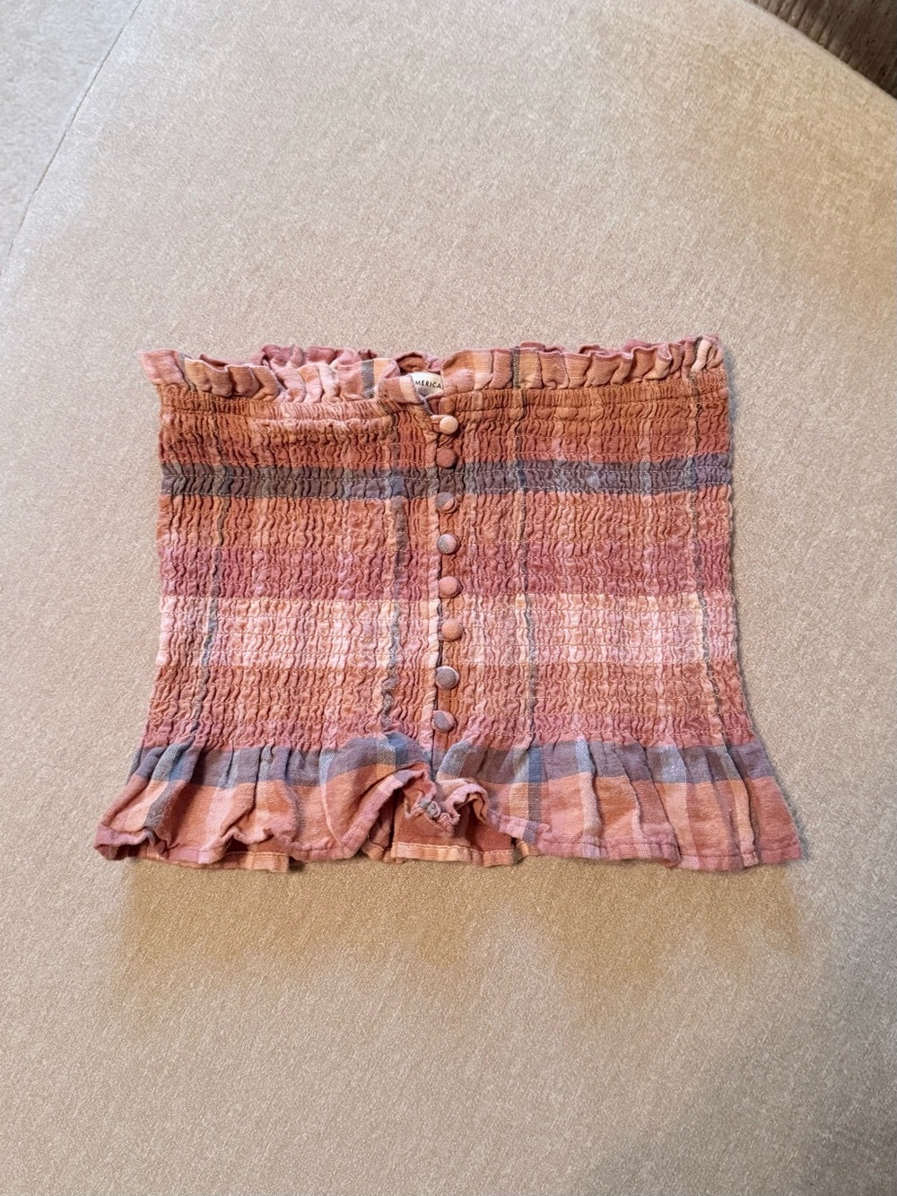 American Eagle Button Tube Top